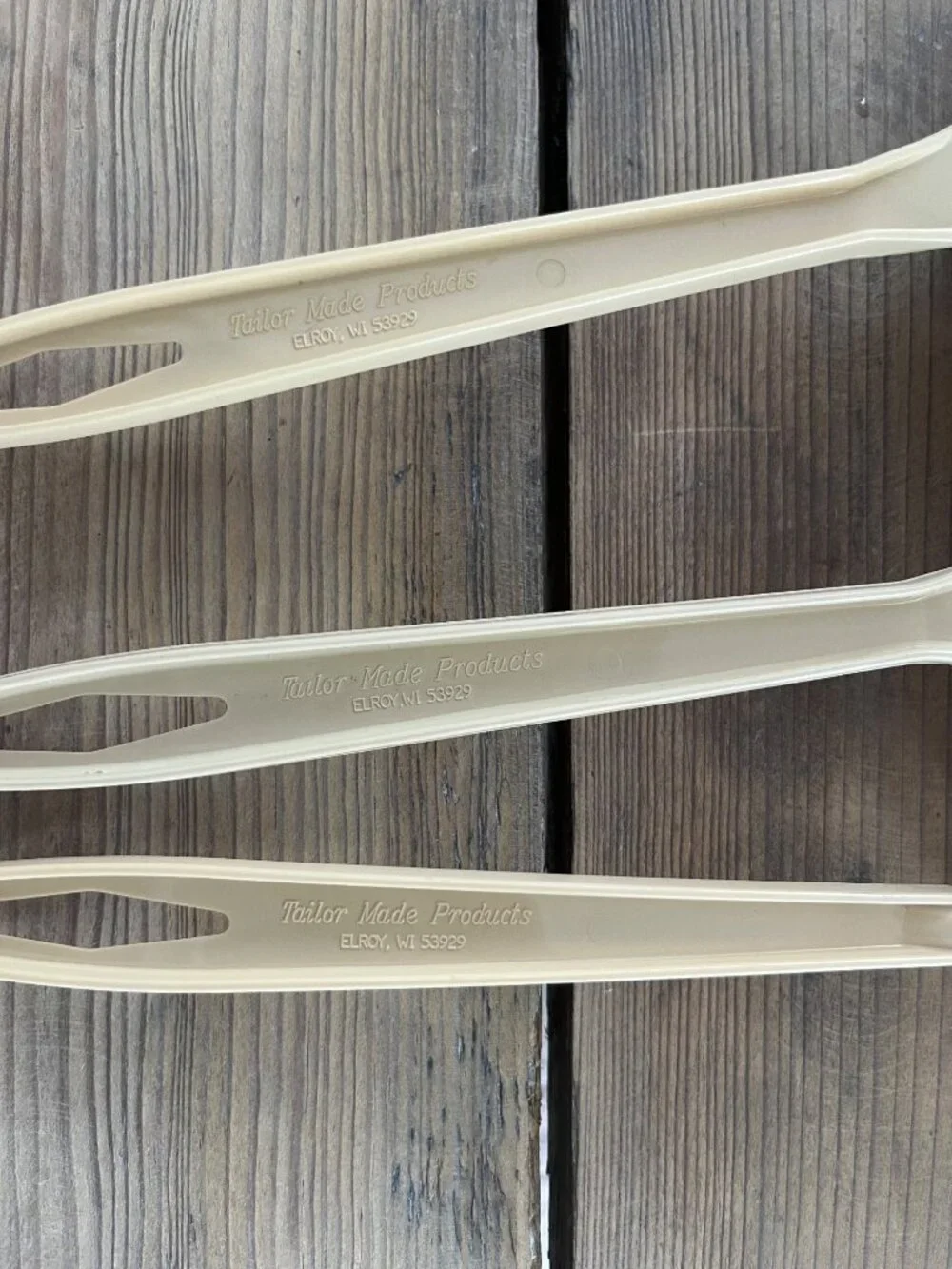 VTG Tailor Made Almond Nylon Plastic Ladles, Spaghetti Server Set 3